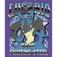 thumbnail image 2 of Junior's Pokemon Lucario Type: Fighting-Steel  Graphic Tee Purple Medium, 2 of 3