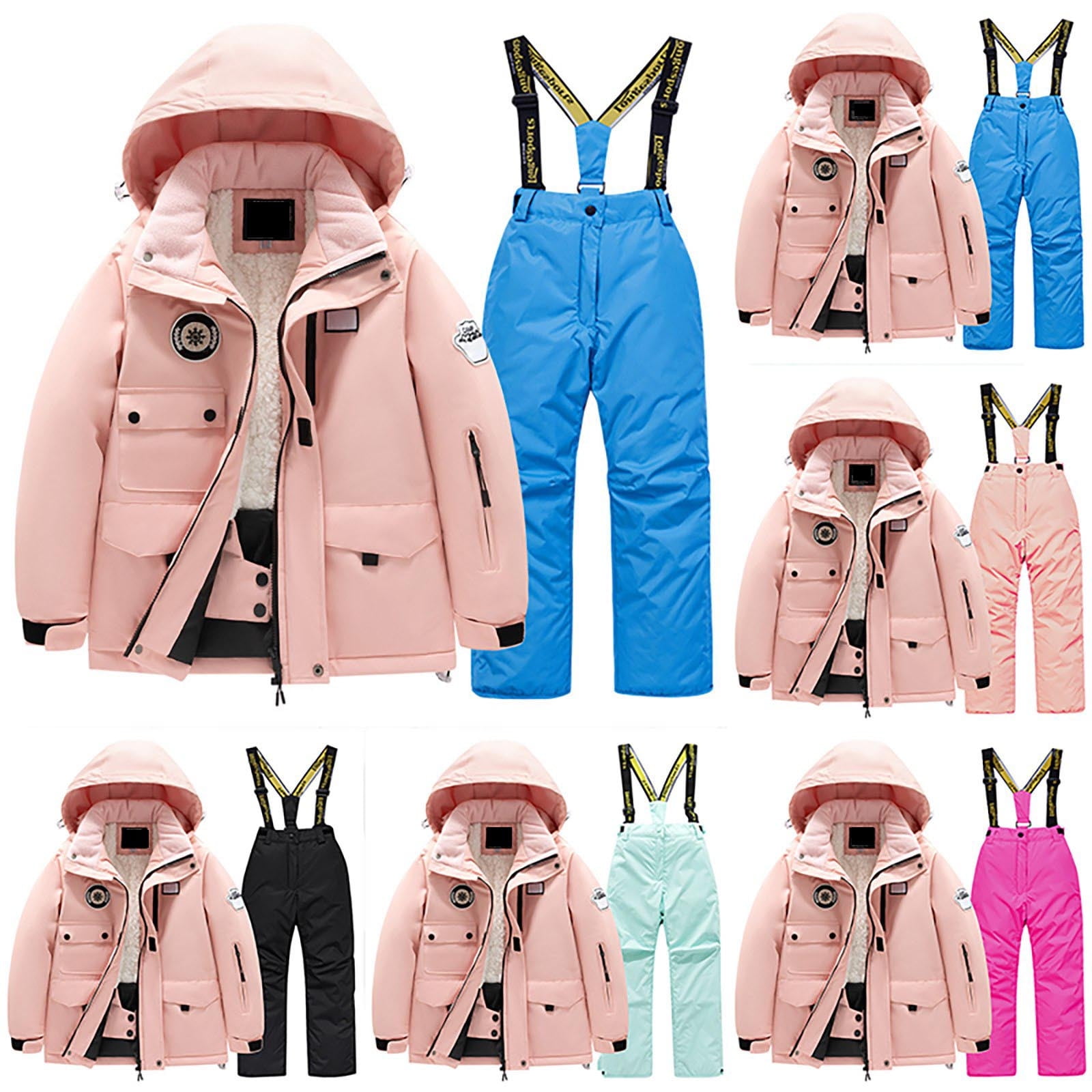 Combinaison de ski fille Peak Mountain Gavim - carbone / violine - 16