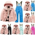 thumbnail image 4 of Children Ski Suit Multi Pocket Jacket And Pants Winter Windbroof Snowboarding Winter Warm Snow Suits Unisex Leisure Outwear, 4 of 4