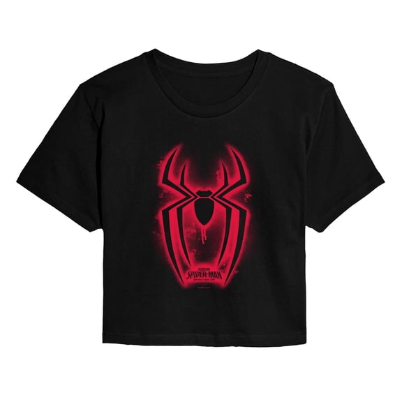 Spider-Man: Brand New Day - Spray Spider - Juniors Cropped Graphic T-Shirt