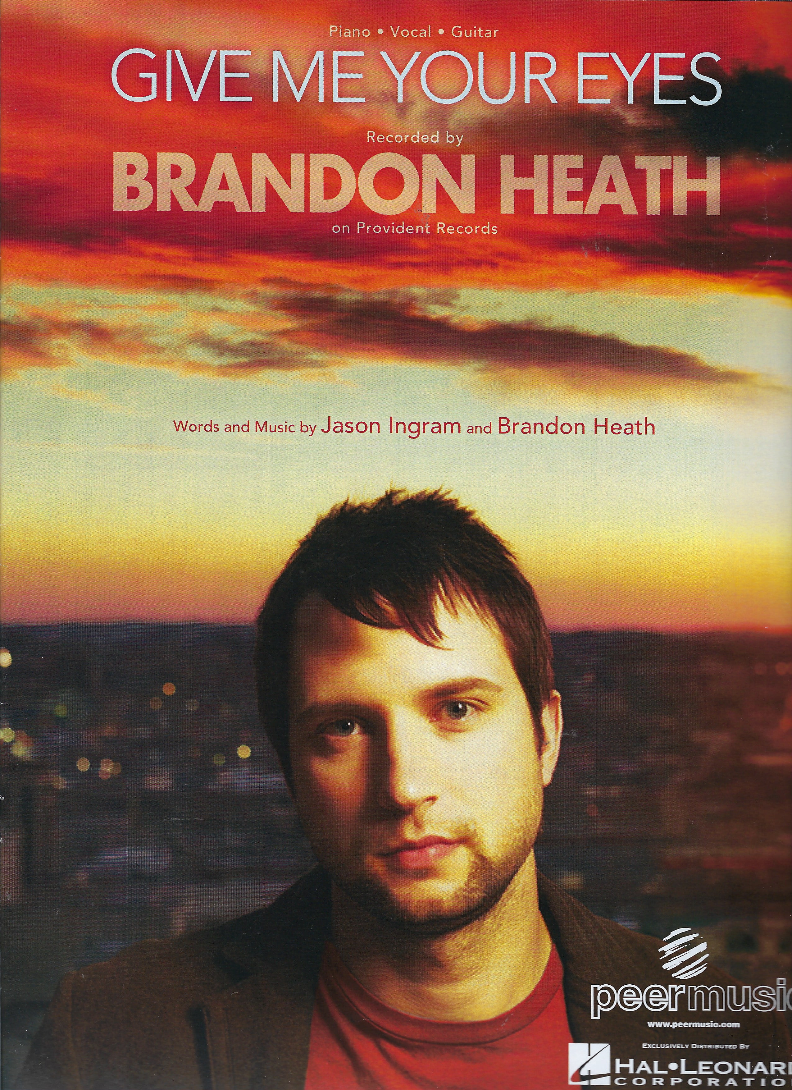 Brandon Heath Give Me Your Eyes Sheet Music
