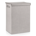thumbnail image 1 of Bouclair Grey Foldable Hamper Large, 1 of 5