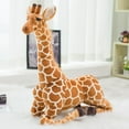 thumbnail image 2 of Zksm Giant Giraffe Stuffed Animal 31.5 Inch Large Vivid Plush Giraffe Toy Standing Giraffe for Kids, 2 of 6