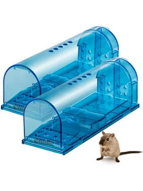 JahyShow Humane Mouse Trap | Catch and Release Mouse Traps That Work | Mice Trap No Kill for mice|Outdoor Mousetrap Catcher Non Killer Small Mole Capture Cage (2 Pack)