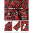 thumbnail image 6 of OALUXE Plaid Shirts for Women Roll Up Long Sleeve Casual Button Down Blouses Tops with Pockets, 6 of 7
