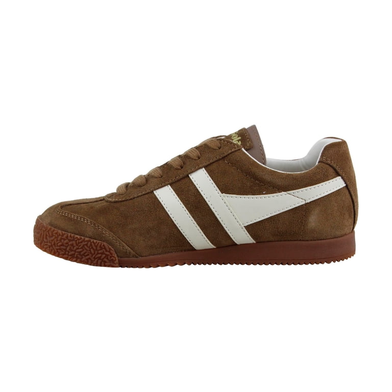 Gola Harrier Suede Tobacco Ecru Mens Lace Up Sneakers