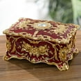 thumbnail image 1 of Vintage Jewelry Box Alloy Rectangular Jewelry Decorative Box Gift for Women New, 1 of 2
