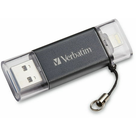 Verbatim 49300 32 GB Store 'n' Go Dual USB 3.0 Flash Drive for Apple Lightning Devices - Graphite