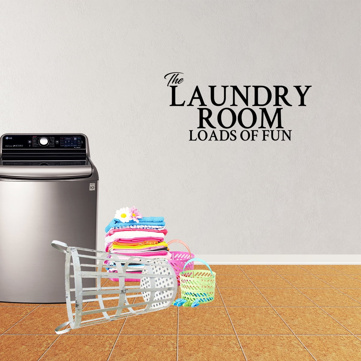 Wall Decal Quote The Laundry Room Loads Of Fun Decor Wash Room Sticker