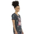 thumbnail image 7 of Tooniforms Scrubs Top For Women V-Neck Print TF626, 7 of 7