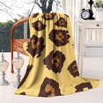 thumbnail image 2 of Yellow and Brown Of Leopard Print Blanket,Comfortable Soft Lamb Wool Throw Blanket,All Season,Warm Lightweight Blankets for Sofa Bed Couch Living Room Chair,60"x80", 2 of 4
