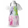thumbnail image 3 of Dragonfly Apron Set of Four Floral Frame Pattern with Dragonfly and Dandelion Blooms Ornate Image, Unisex Kitchen Bib Apron with Adjustable Neck for Cooking Baking Gardening, Multicolor, by Ambesonne, 3 of 3