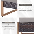 thumbnail image 6 of Giantfurnni Patio Ottomans Set of 2, Outdoor Wicker Footrests for Porch Deck Balcony, 6 of 9