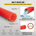 thumbnail image 3 of 1 Inch x 500 FT PEX-B Pipe - Flexible Non Oxygen Barrier Red PEX Tubing for Plumbing, Radiant Heating, RV Water Line & Sewer Hose - Durable PEX-B Pipe, 3 of 11