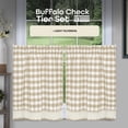 thumbnail image 2 of Buffalo Check Tier Pair - 58x36 - Taupe, 2 of 6