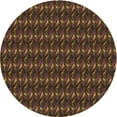 thumbnail image 1 of Ahgly Company Machine Washable Indoor Round Transitional Saddle Brown Area Rugs, 7' Round, 1 of 7