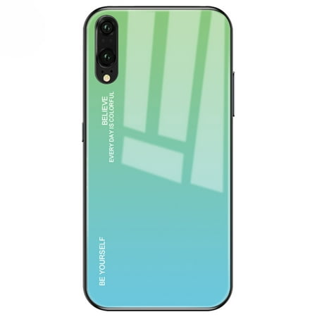 For Huawei P20 Gradient Color Glass Case