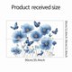 thumbnail image 4 of Adhesivos de pared con diseño floral de amapola azul, 30 x 90 cm, 4 of 4