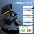 thumbnail image 4 of Auriculares Auriculares Ganchos para Los Oídos Estéreo Reducción de Ruido con Estuche de Carga Auriculares Ergonómicos Auriculares para Deportes Gimna Negro, 4 of 8