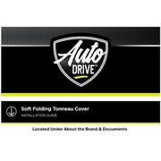 Auto Drive Soft Roll up Truck Bed Tonneau Cover Fits 09-18 Dodge Ram 1500 6.5Ft Bed