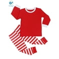 thumbnail image 4 of Deago Matching Family Christmas Pajamas Set Striped Holiday Festival Sleepwear For Men Women & Kids, 4 of 9