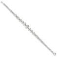 thumbnail image 4 of Auriga Fine Jewelry 925 Sterling Silver Polished Graduated Beads Bracelet 7.5inch for Women, 4 of 6