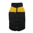 thumbnail image 1 of Greeniant Chaleco para mascotas, cálido, impermeable, para perros, ropa de esquí al aire libre, Abrigo acolchado de invierno de algodón Ropa para mascotas Amarillo SG, 1 of 5