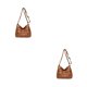 thumbnail image 3 of Qarigey Bolsos cruzados de moda para mujer con impermeable y resistente, práctico bolso de diseñador de lujo de PU, bolso de mujer, tendencia amarillo marron 1 2piezas, 3 of 6
