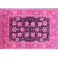 thumbnail image 1 of Ahgly Company Indoor Rectangle Oriental Pink Industrial Area Rugs, 2' x 3', 1 of 4