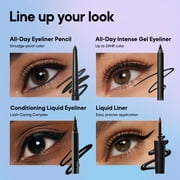 Almay All-Day Eyeliner Pencil, Precision Tip Eye Makeup, Hypoallergenic, Built-In Sharpener, 206 Black/Brown, 0.01 oz