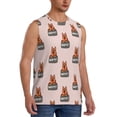 thumbnail image 2 of Yiaed German Shepherd Dog Print Men's Singlet Vests Summer Running Muscle Tank Tops Gym Undershirt Round Neck Sleeveless for man, 2 of 5