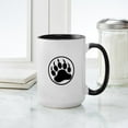 thumbnail image 4 of CafePress - Classic Black Bear Claw Inside A Black Ring Mugs - 15 oz Ceramic Large White Novelty Mug, 4 of 4