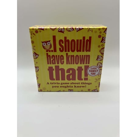 I Should Have Known That! Classic Family Fun Card Trivia Game