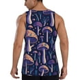 thumbnail image 6 of Rocae Floral Hippie Mushrooms for Men's Workout Tank Top Men's Running Tank Top Dry Fit Athletic Workout Tank TopsLarge, 6 of 9