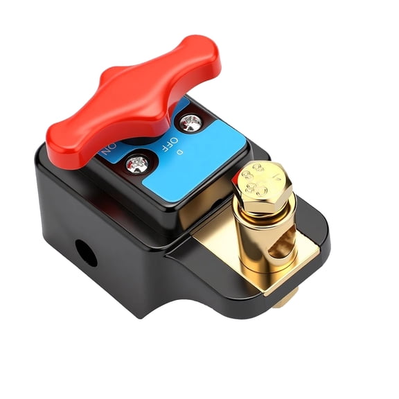 APPLAYERR Heavy Duty Battery Disconnect Switch 300A 12V 24V DC for Cars Trucks RVs Marine Safety Assurance Brass Terminals