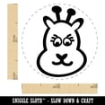 thumbnail image 2 of Cute Giraffe Face Self-Inking Rubber Stamp Ink Stamper - Black Ink - Mini 1/2 Inch, 2 of 7