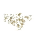 thumbnail image 2 of 20pcs Trombones Attrayant Décoratif Stable Fiable Creux Design Élégant Style Pinces Réutilisables pour OfficeGold, 2 of 14