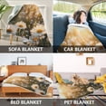 thumbnail image 7 of 60x80 inch Crystal Fleece & Arctic Fleece Blanket Soft Bed Throws for Home or Camping A Field Of Daisies, 7 of 7