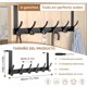 thumbnail image 2 of Gancho para Puerta con 12 Ganchos, Perchero para Puerta Sin Taladrar y Robusto, Colgador para Ropa, Toallas, Bolsas y Gorras. Ideal para Dormitorio, Baño, Cocina. Fácil de Instalar (Negro A), 2 of 4