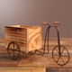 thumbnail image 3 of Soporte para plantas en forma de bicicleta, maceta de alambre de metal de hierro forjado para jardín, patio, oficina y decoración de exterior e interior., 3 of 6