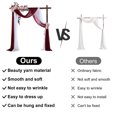 thumbnail image 2 of LCXmlly Roasting Pan Wedding Arch Drape Fabric Long 3 Panels Wide Sheer Wrinkle Free Soft Party Backdrop Drapery, 2 of 6
