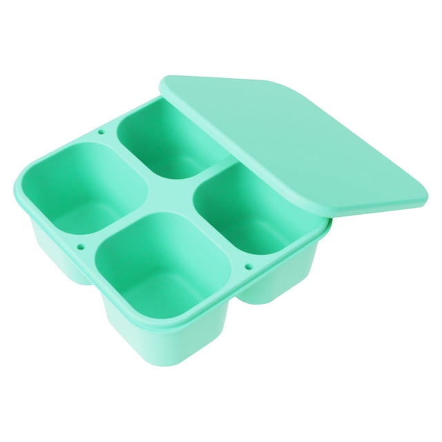 Dinnerware Set 4 Point Silicone Lunch Box Complementary Box with Lid Snack Packing Box Refrigerator Fresh Keeping Box.