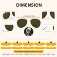 thumbnail image 4 of proSPORT Aviator Bifocal Sunglass Reader Men Women Gold Frame Brown Lens, 4 of 5