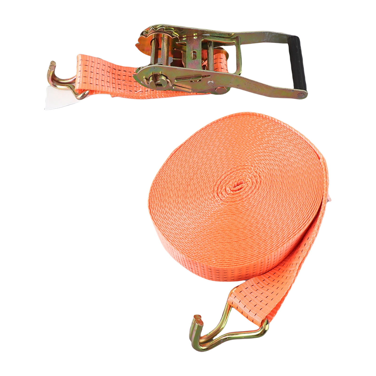 BIMZUC 15M (49.2 ft) Car Tie Down Straps Heavy Duty 6613.86 Lbs Breaking Strength Double J Hooks Fastening Straps Tightener for Truck Trailer Cargo Bundling