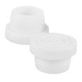 thumbnail image 4 of OUNONA 2-Pack White Rubber Pool Ladder Plugs, Easy to Install Bumpers for Inground Swimming Pool Steps, 4 of 8