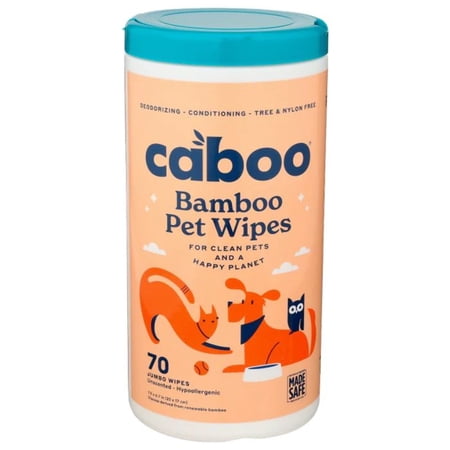 Caboo - Wipes Bamboo Pet - Case Of 8-70 Ct