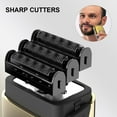 thumbnail image 4 of Hatteker 3-Blade Foil Shaver for Men, Bald Head Shaver & Facial Hair Trimmer, IPX7 Washable, USB Rechargeable, LED Display, Pop-Up Trimmer, 4 of 7