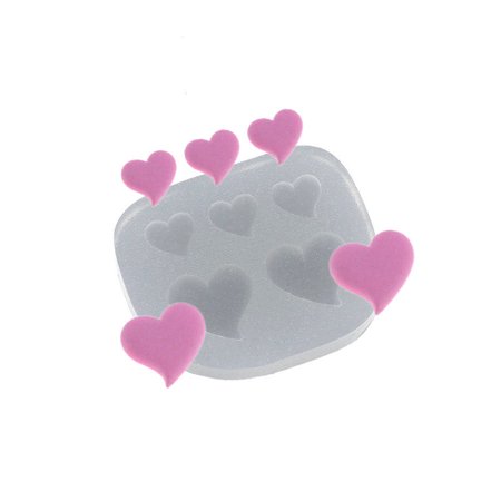 

Love Heart Buttons Silicone Mold for cake Decorating Fondant Mold Cake Cupcake Chocolate Baking Mould DIY
