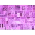 thumbnail image 1 of Ahgly Company Indoor Rectangle Abstract Purple Contemporary Area Rugs, 6' x 9', 1 of 4
