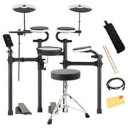 Roland V-Drums TD-02KV Electronic Drums Set Bundle with Drum Throne, 3.5mm Audio Cable, Drumstick Bag, 1 Pair of Drumsticks, and Austin Bazaar Polishing Cloth